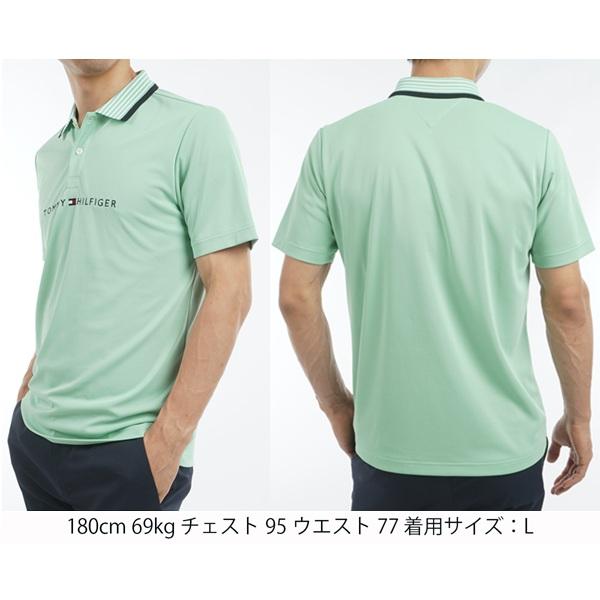 トミーヒルフィガー ゴルフ メンズ エッセンシャルストライプカラー 半袖ポロシャツ TOMMY HILFIGER  THMA513 2025年春夏モデル | TOMMY HILFIGER GOLF | 14