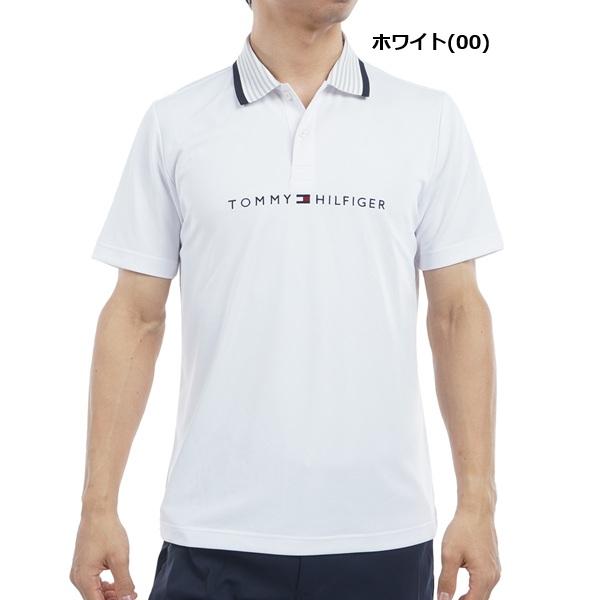 トミーヒルフィガー ゴルフ メンズ エッセンシャルストライプカラー 半袖ポロシャツ TOMMY HILFIGER  THMA513 2025年春夏モデル | TOMMY HILFIGER GOLF | 01