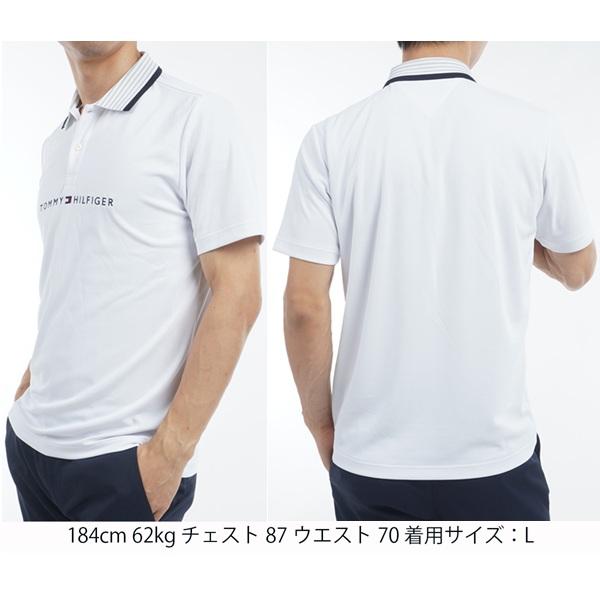 トミーヒルフィガー ゴルフ メンズ エッセンシャルストライプカラー 半袖ポロシャツ TOMMY HILFIGER  THMA513 2025年春夏モデル | TOMMY HILFIGER GOLF | 07