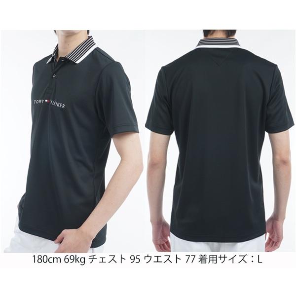 トミーヒルフィガー ゴルフ メンズ エッセンシャルストライプカラー 半袖ポロシャツ TOMMY HILFIGER  THMA513 2025年春夏モデル | TOMMY HILFIGER GOLF | 08