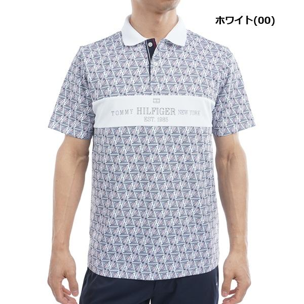 トミーヒルフィガー ゴルフ メンズ ヨットプリント 半袖ポロシャツ TOMMY HILFIGER  THMA519 2025年春夏モデル | TOMMY HILFIGER GOLF | 01