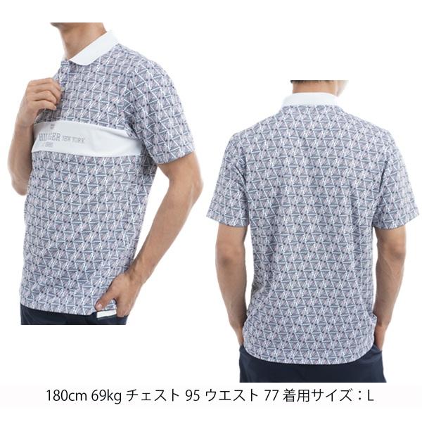 トミーヒルフィガー ゴルフ メンズ ヨットプリント 半袖ポロシャツ TOMMY HILFIGER  THMA519 2025年春夏モデル | TOMMY HILFIGER GOLF | 03