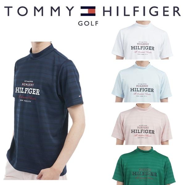 トミーヒルフィガー ゴルフ メンズ フロントロゴ 半袖モックネックシャツ TOMMY HILFIGER  THMA520 2025年春夏モデル | TOMMY HILFIGER GOLF