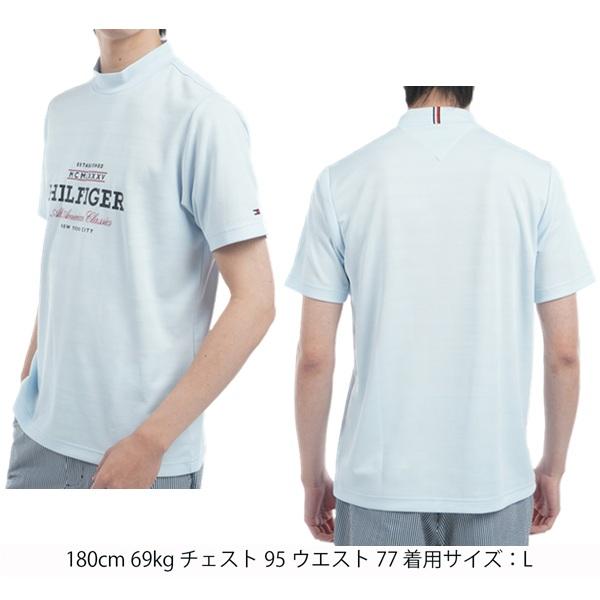 トミーヒルフィガー ゴルフ メンズ フロントロゴ 半袖モックネックシャツ TOMMY HILFIGER  THMA520 2025年春夏モデル | TOMMY HILFIGER GOLF | 07