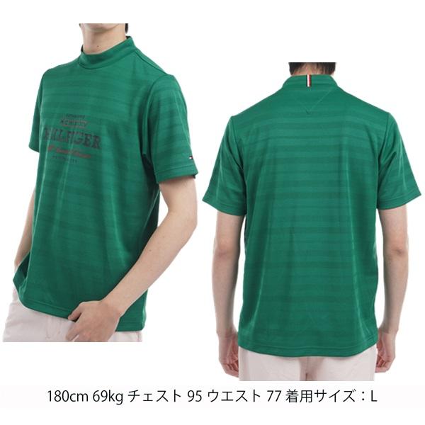 トミーヒルフィガー ゴルフ メンズ フロントロゴ 半袖モックネックシャツ TOMMY HILFIGER  THMA520 2025年春夏モデル | TOMMY HILFIGER GOLF | 09
