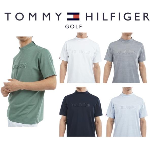 トミーヒルフィガー ゴルフ メンズ エンボスロゴ 半袖モックネックシャツ TOMMY HILFIGER  THMA532 2025年春夏モデル | TOMMY HILFIGER GOLF