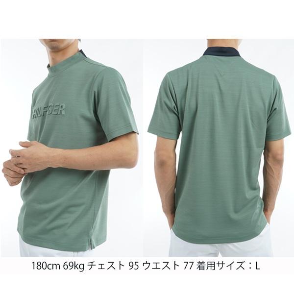 トミーヒルフィガー ゴルフ メンズ エンボスロゴ 半袖モックネックシャツ TOMMY HILFIGER  THMA532 2025年春夏モデル | TOMMY HILFIGER GOLF | 10