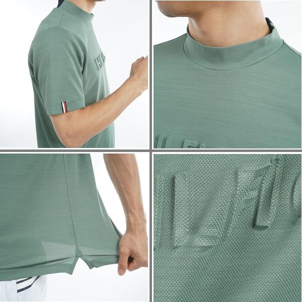 トミーヒルフィガー ゴルフ メンズ エンボスロゴ 半袖モックネックシャツ TOMMY HILFIGER  THMA532 2025年春夏モデル | TOMMY HILFIGER GOLF | 12