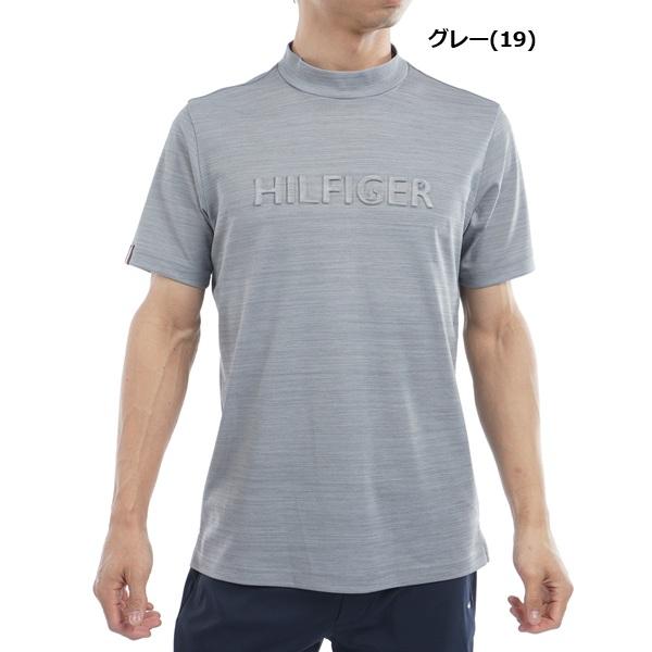トミーヒルフィガー ゴルフ メンズ エンボスロゴ 半袖モックネックシャツ TOMMY HILFIGER  THMA532 2025年春夏モデル | TOMMY HILFIGER GOLF | 02