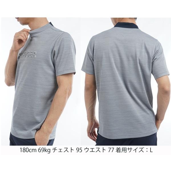 トミーヒルフィガー ゴルフ メンズ エンボスロゴ 半袖モックネックシャツ TOMMY HILFIGER  THMA532 2025年春夏モデル | TOMMY HILFIGER GOLF | 07