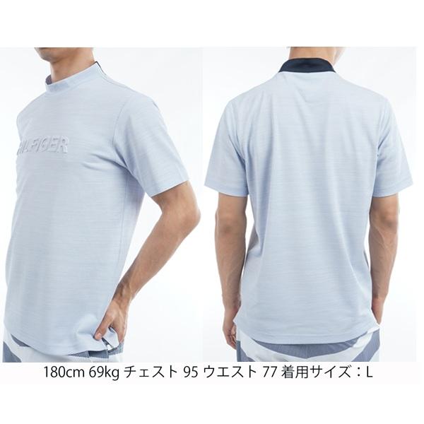 トミーヒルフィガー ゴルフ メンズ エンボスロゴ 半袖モックネックシャツ TOMMY HILFIGER  THMA532 2025年春夏モデル | TOMMY HILFIGER GOLF | 09