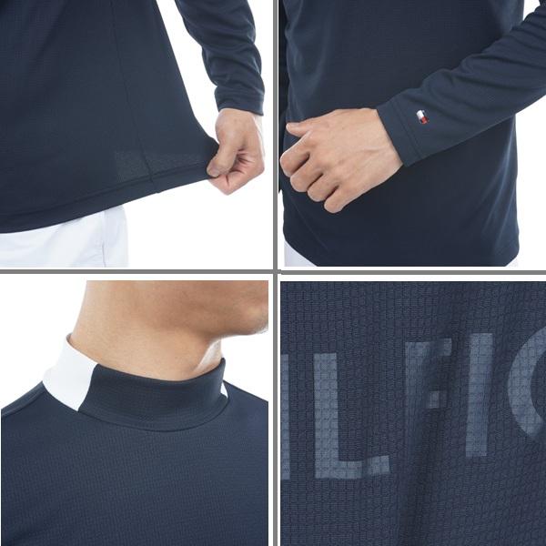 トミーヒルフィガー ゴルフ メンズ エンボス 長袖モックネックシャツ TOMMY HILFIGER  THMA555 2025年秋冬モデル | TOMMY HILFIGER GOLF | 10