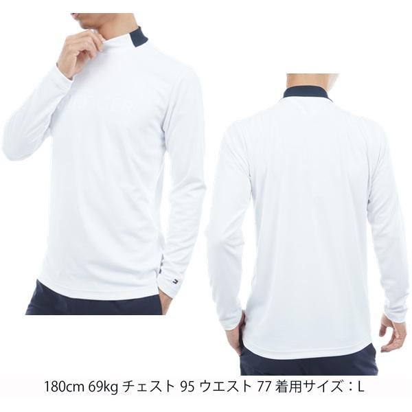トミーヒルフィガー ゴルフ メンズ エンボス 長袖モックネックシャツ TOMMY HILFIGER  THMA555 2025年秋冬モデル | TOMMY HILFIGER GOLF | 05