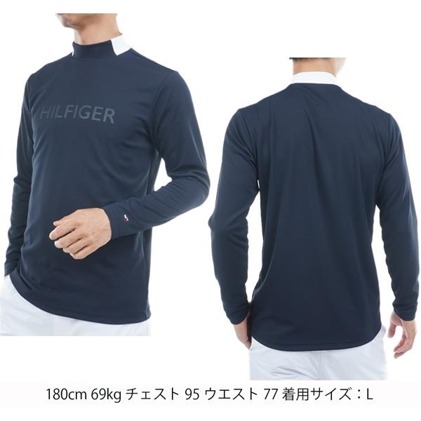 トミーヒルフィガー ゴルフ メンズ エンボス 長袖モックネックシャツ TOMMY HILFIGER  THMA555 2025年秋冬モデル | TOMMY HILFIGER GOLF | 08