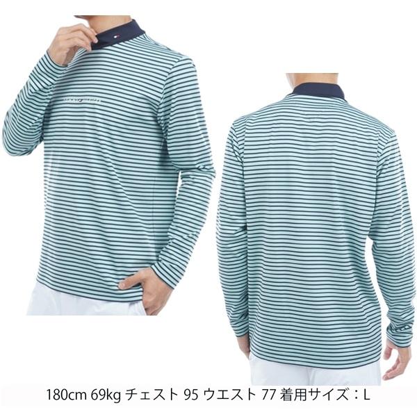 トミーヒルフィガー ゴルフ メンズ ベア天 長袖モックネックシャツ TOMMY HILFIGER  THMA563 2025年秋冬モデル | TOMMY HILFIGER GOLF | 10
