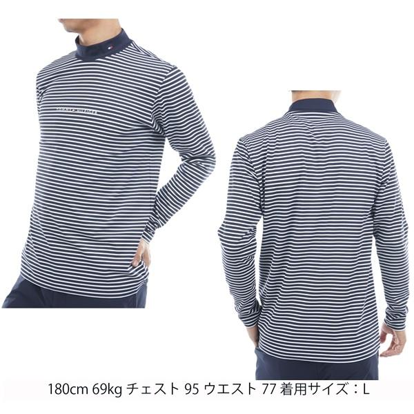 トミーヒルフィガー ゴルフ メンズ ベア天 長袖モックネックシャツ TOMMY HILFIGER  THMA563 2025年秋冬モデル | TOMMY HILFIGER GOLF | 09