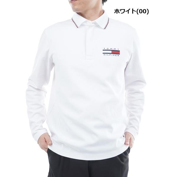 トミーヒルフィガー ゴルフ メンズ 台衿付き 長袖ジップアップポロシャツ TOMMY HILFIGER  THMA580 2025年秋冬モデル | TOMMY HILFIGER GOLF | 01