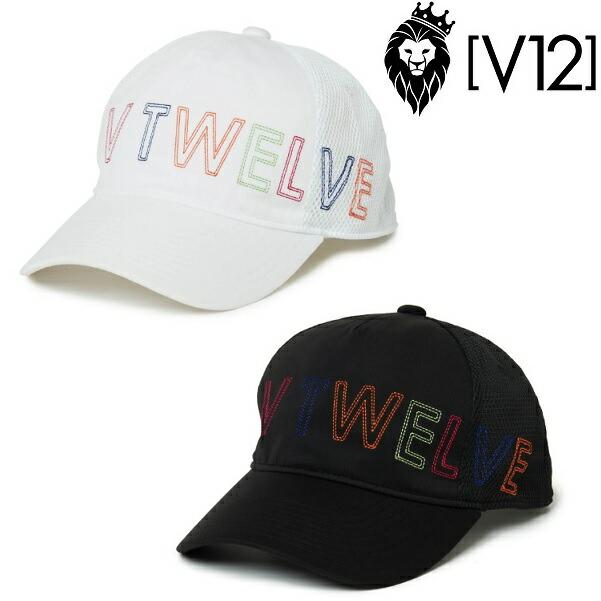 V12 ゴルフ キャップ メンズ レディース メッシュキャップ  V12 EMBROIDERY CAP V122310-CP01 | V12