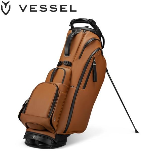 ベゼル ゴルフ スタンド キャディバッグ プロ スタンドバッグ Player 5.0 Pro Stand Bag Heritage Brown VESSEL | VESSEL（スポーツ）