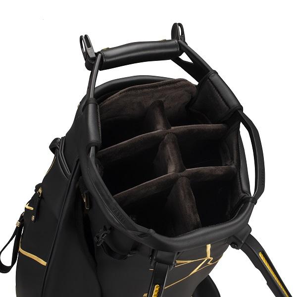 Vessel ブラック スタンドバッグ ベゼル ゴルフ スタンド キャディバッグ プロ スタンドバッグ