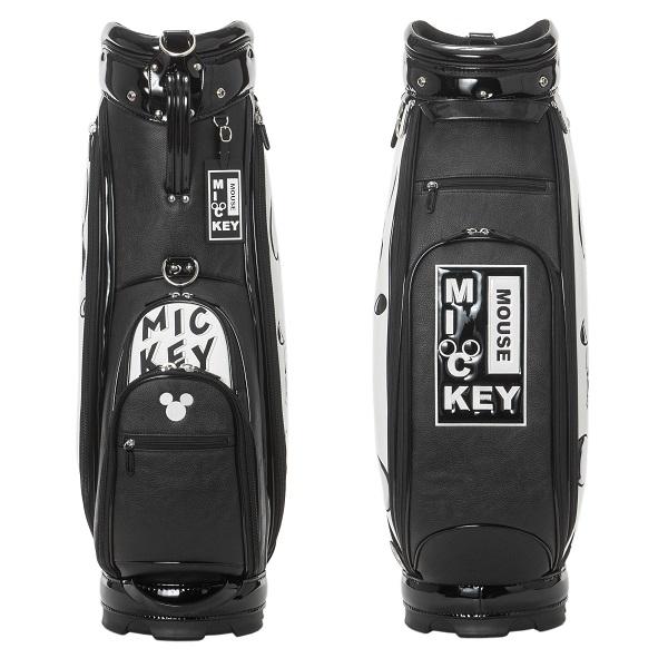 Disney ディズニー キャディバッグ MONOCHROME MICKEY GOLF
