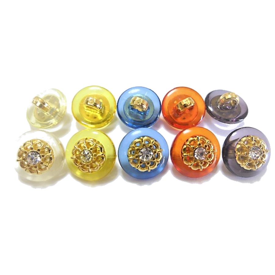 ボタン 手芸 素材 13mm クリア 色 イエロー色 オレンジ色 ブルー色 ブラック色 イミテーション ダイヤ入り Abs プラスチック系 ボタン Ca024 50 ケイ スピリッツ 通販 Yahoo ショッピング