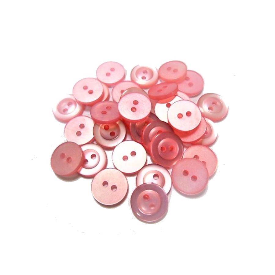 ボタン 手芸 素材 11.5mm ピンク色系 2つ穴 ポリエステル系 ボタン 20個入り :pr024p:ケイ.スピリッツ - 通販