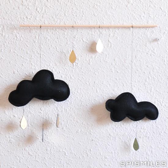 雲のモビール 木の枝とブラッククラウド ゴールドの雫 Vancouver The Butter Flying Rorsヤフー店 通販 Yahoo ショッピング