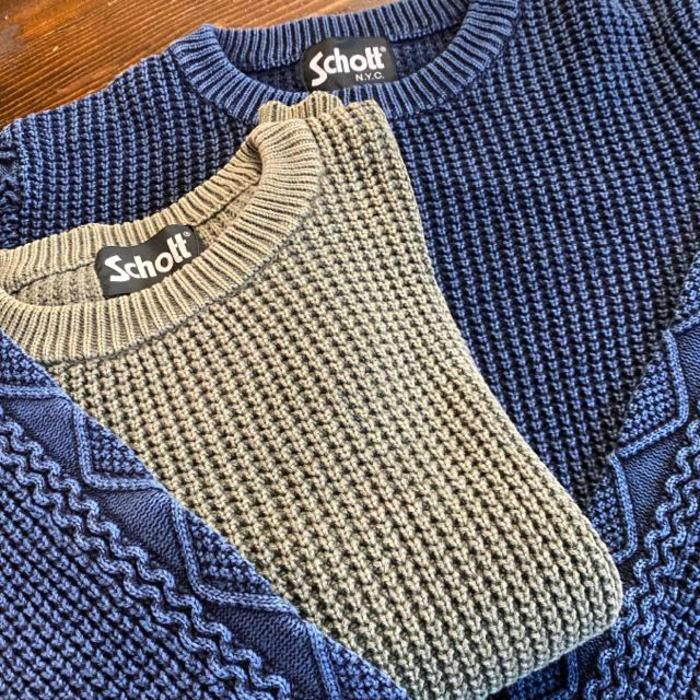 Schott N.Y.C 【残りわずか！アウトレット】 Schott(ショット) ニット 