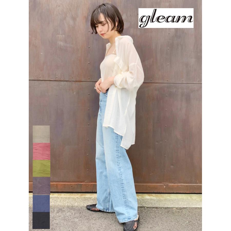 gleam シャツ (341003) シアーシャツ レディース□ : CHIKUMA gleam シャツ (341003) シアーシャツ レディース□ : CHIKUMA