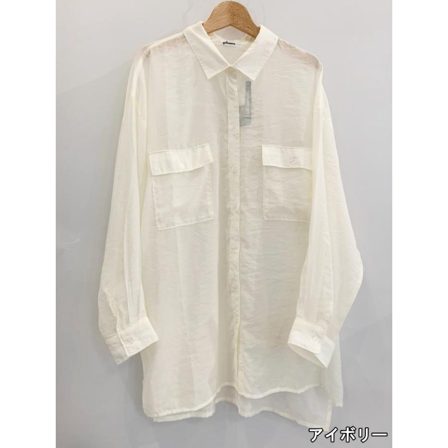 gleam シャツ (341003) シアーシャツ レディース□ : CHIKUMA gleam シャツ (341003) シアーシャツ レディース□ : CHIKUMA