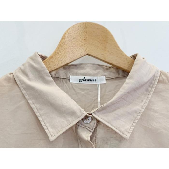 gleam シャツ (341003) シアーシャツ レディース□ : CHIKUMA gleam シャツ (341003) シアーシャツ レディース□ : CHIKUMA