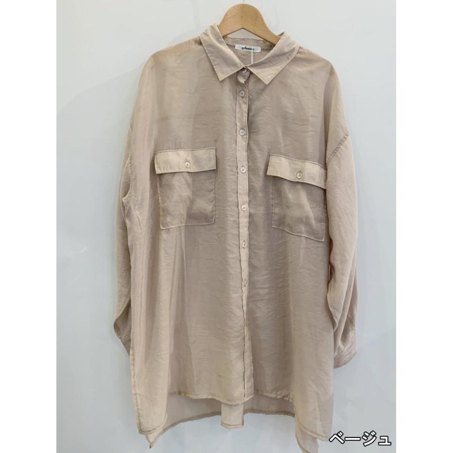 gleam シャツ (341003) シアーシャツ レディース□ : CHIKUMA gleam シャツ (341003) シアーシャツ レディース□ : CHIKUMA