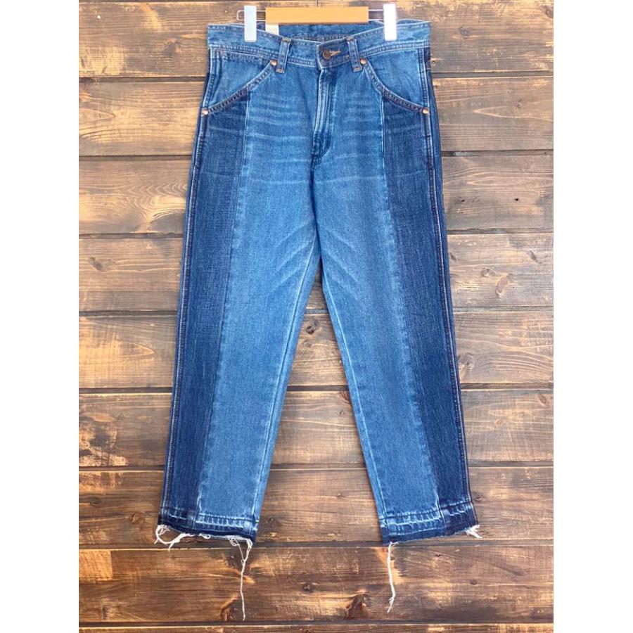 残りわずか アウトレット 5900円 3900円 ラングラー デニム Wm0531 パネルパターン テーパードジーンズ メンズ 返品不可 Wm0531 Chikuma Online Store 通販 Yahoo ショッピング