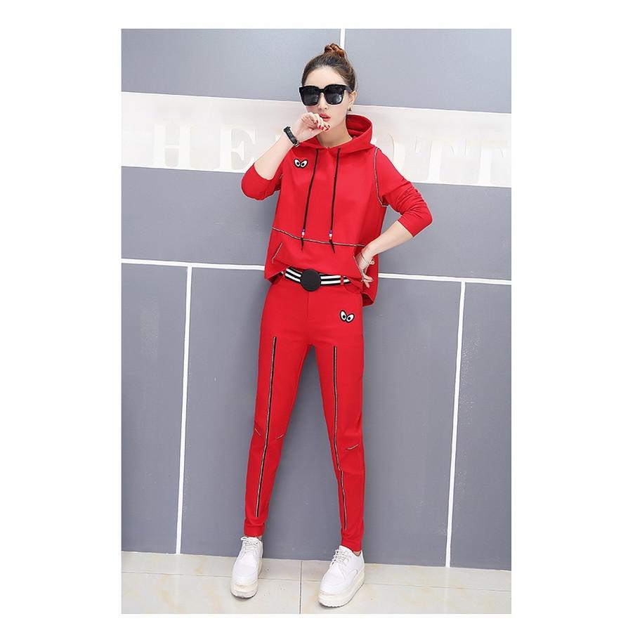 スウェットスーツ ジャージセットアップ コンビ 赤 黒 長袖