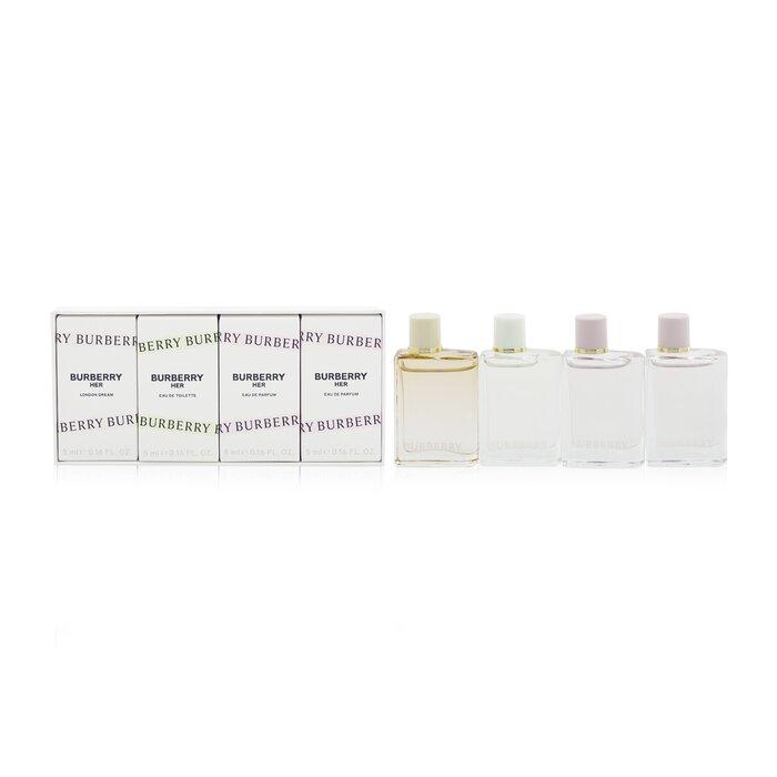 バーバリー Burberry Her Miniature Coffret: 2x Eau De Parfum + Eau De Toilette + London Dream Eau De Parfum  4x5ml｜spl｜02