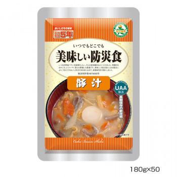 ポイント10倍 21年8月18日入荷分予約受付中 アルファフーズ Uaa食品 美味しい防災食 豚汁180g 50食 大流行中 Www Udc Co Id