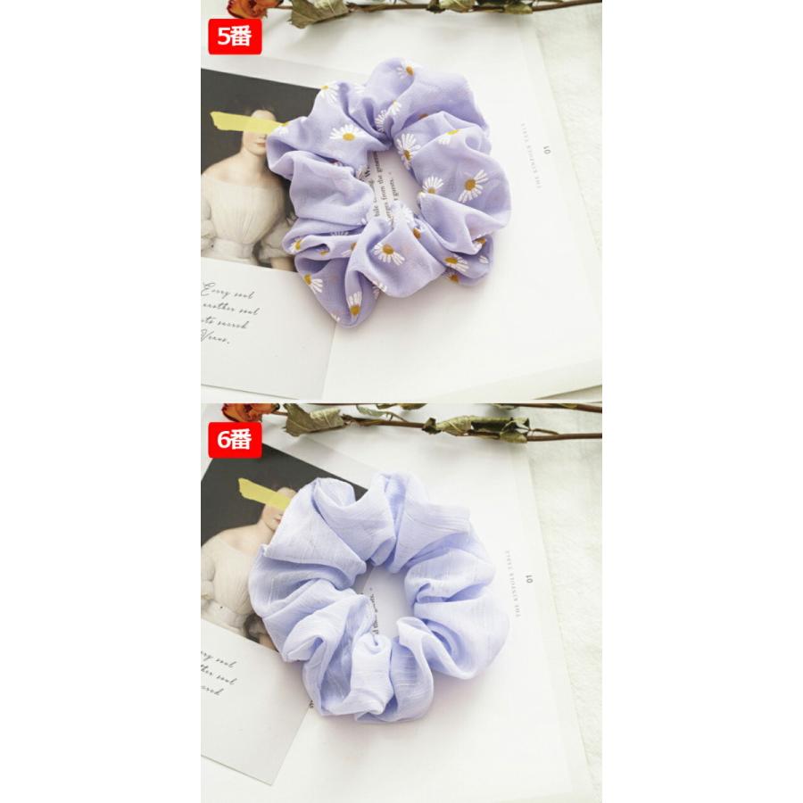 シュシュ しゅしゅ ヘアアクセ レディース 女性 パープル 春 夏