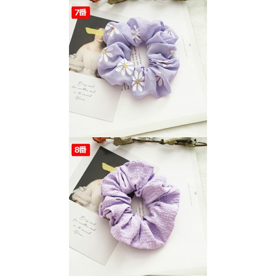 シュシュ  ヘアゴム  パープル系 ヘアゴム＊ハーフシュシュ◇ピンク×ブルーパープル/シュシュ/ - LILAS