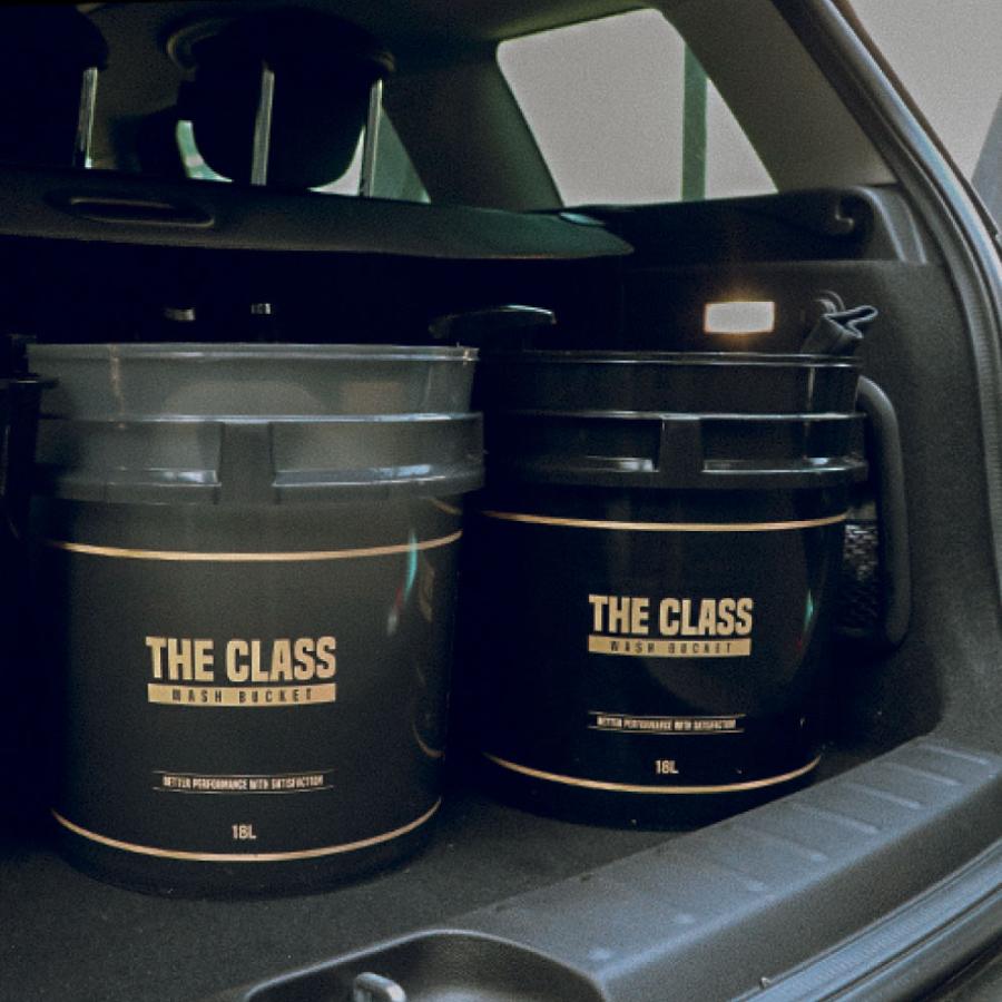 Labocosmetica 洗車バケツ18L＋サイドトレー＋フィルター2種セット 洗車バケツ 18L THE CLASS 3点セット ダストフィルター サイドバケット