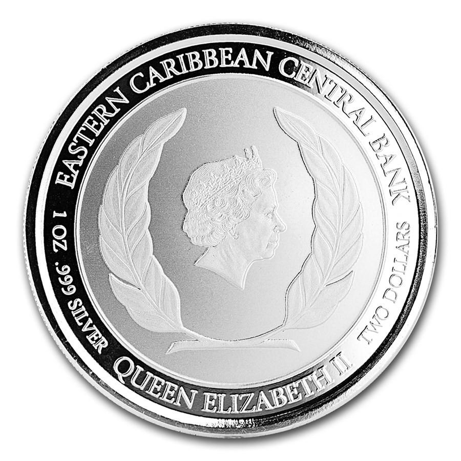 セントクリストファーネイビス ２０１８年 未流通品 Ec8 銀貨 シリーズ シルバーコイン ペリカン銀貨 １オンス 1oz コインケース入り Spld 18 0813 01 黒緋堂 通販 Yahoo ショッピング