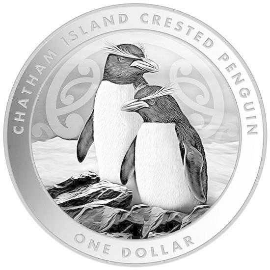 未流通品 ニュージーランド 2020年 銀貨 1オンス 1oz ペンギン