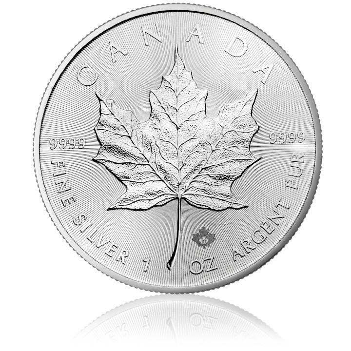 未流通品 2021年 メイプルリーフ銀貨 純銀 カナダ 1オンス 1oz 定番