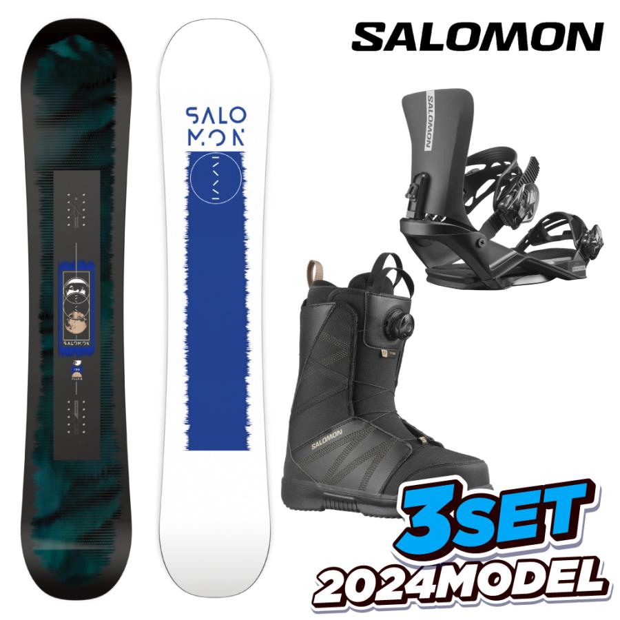 23-24】SALOMON スノーボード 3点セット スノボ PULSE RHYTHM TITAN