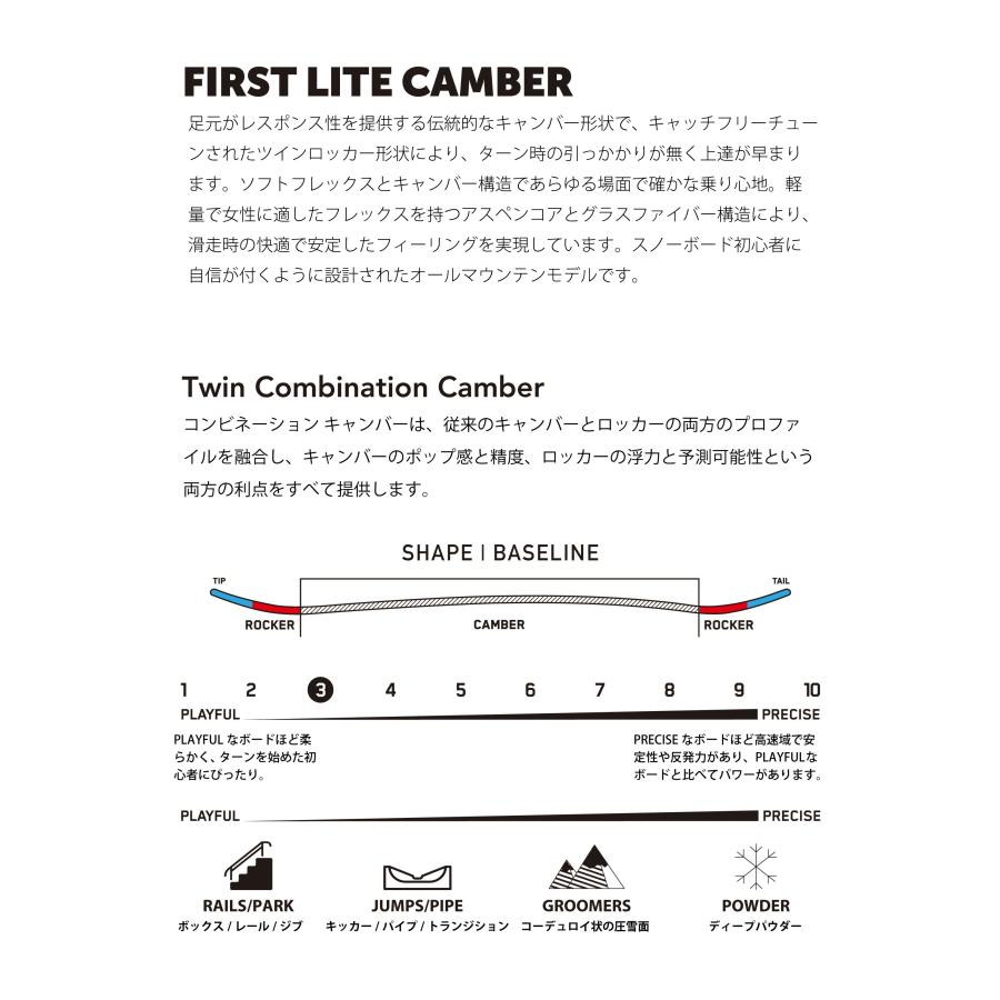 K2 2025 Newモデル スノーボード FIRST LITE CAMBER ケーツー