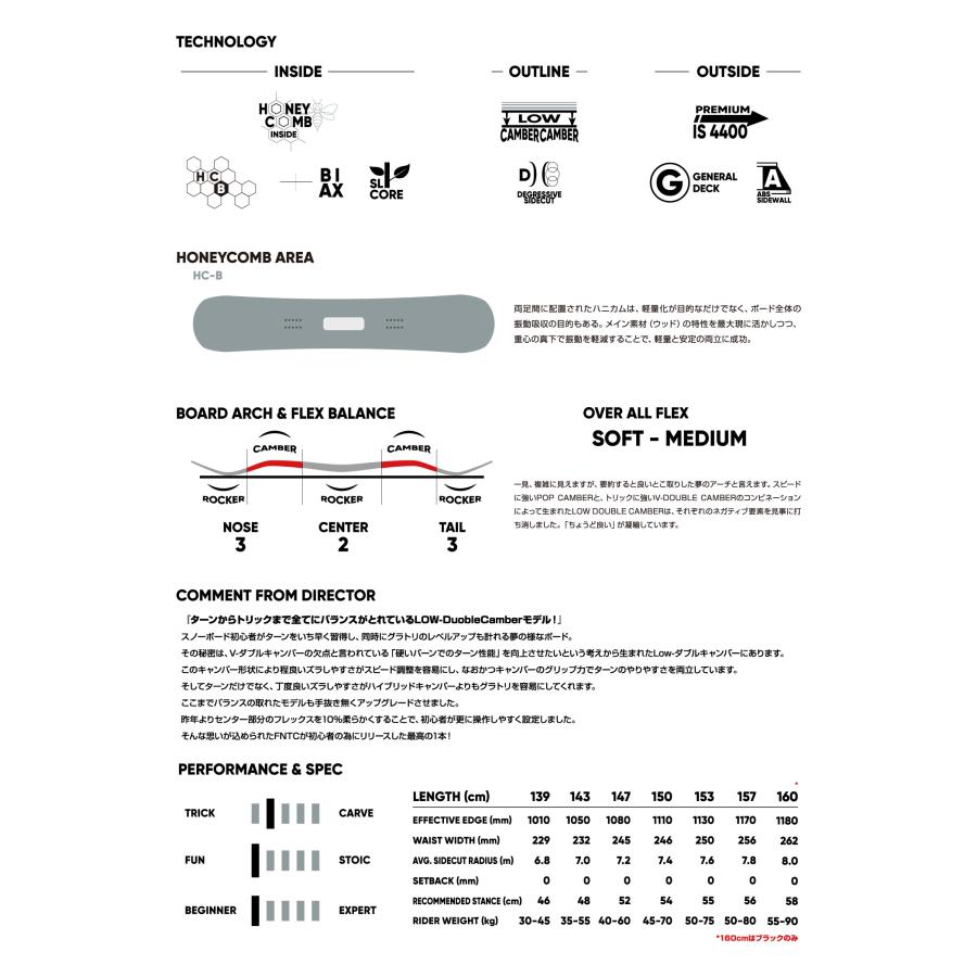 25-26 FNTC TNT L スノーボード 2点セット エフエヌティーシー LINK