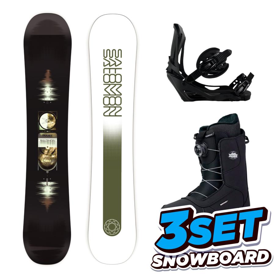25-26 サロモン スノーボード 3点セット SALOMON PULSE LINK GRD-2