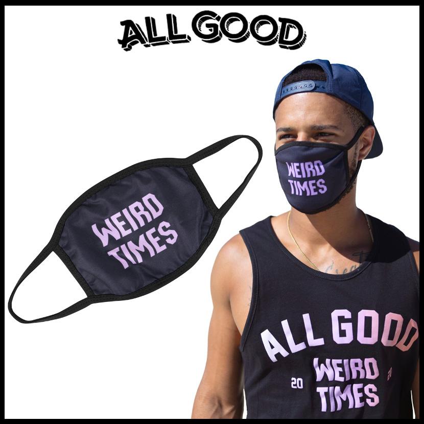 【スポイチ】All Good オールグッド Weird Times Face Mask フェイスマスク アウトドア 洗える ファッション スポーツ マスク｜spo-ichi