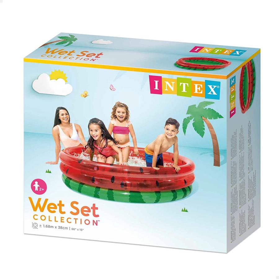 INTEX 【スポイチ】 INTEX U-58448 インテックス ウォーターメロンプール スイカ ビニールプール 家庭用 子供用 水遊び ...