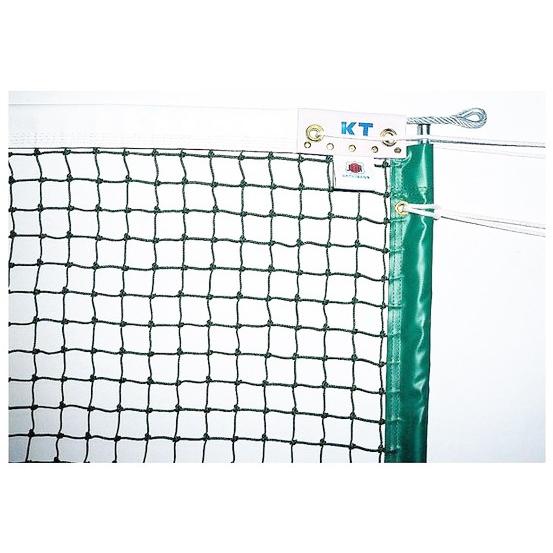 全天候式上部ダブル 硬式テニスネット センターストラップ付き 日本製 コート備品 ネット テニスネット テニスネット T1258 KT1258 硬式テニスネット SPO SPO 【売れ筋一番人気】！！